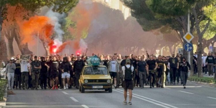 Sramotni pir potpunih idiota u Splitu: Divljaštvom i veličanjem nacizma ponizili antifašistički Hajduk, grad i Hrvatsku