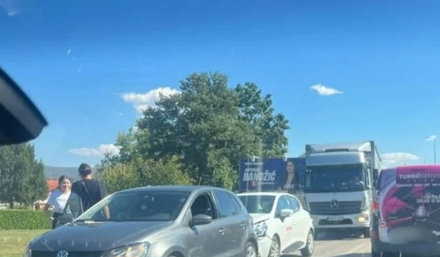 Sudar na Trnu kod Širokog Brijega: Promet usporen