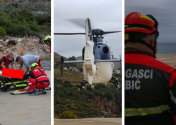 Svaka čast, majstori! Dok je jugo divljalo, pilot MUP-a izveo zahtjevnu akciju: Pacijent uspješno prevezen u bolnicu