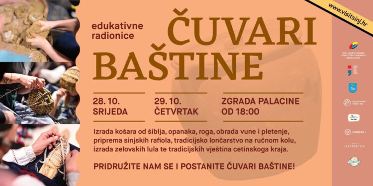U Sinju se spremaju posebne radionice: Naučite izrađivati opanke, zelovske lule i tradicionalne predmete Cetinske krajine