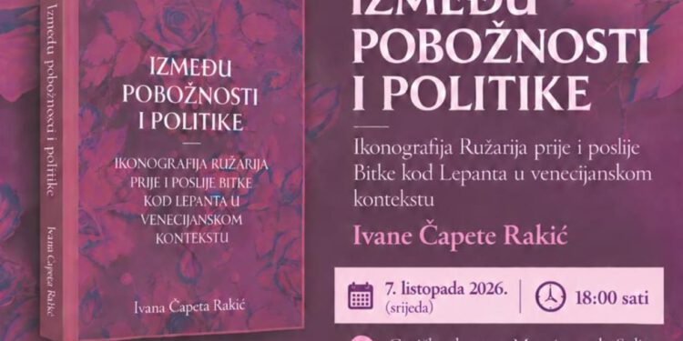 U Splitu predstavljanje knjige “Između pobožnosti i politike” autorice Ivane Čapete Rakić