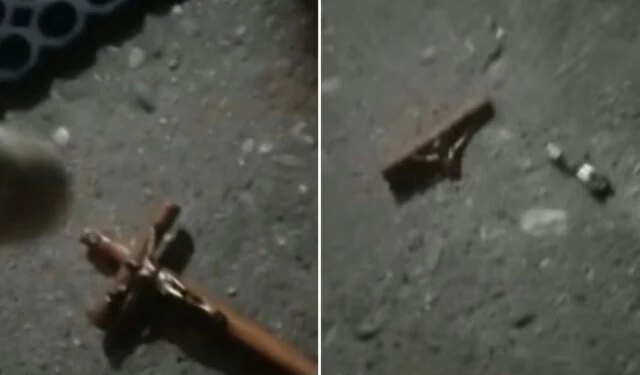 VIDEO Bivši tajnik SDP-a batom udarao po raspelu: Kaže da je snimka nastala kod Ljubuškog
