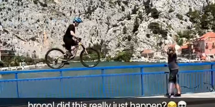 Vozio bicikl po ogradi mosta pa završio u Cetini. Sada je poznato što se zapravo dogodilo
