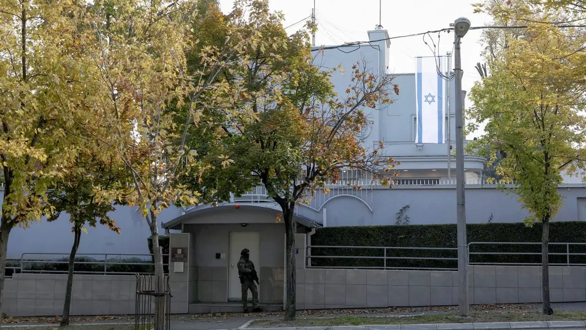 Pogled na izraelsku ambasadu u Beogradu.